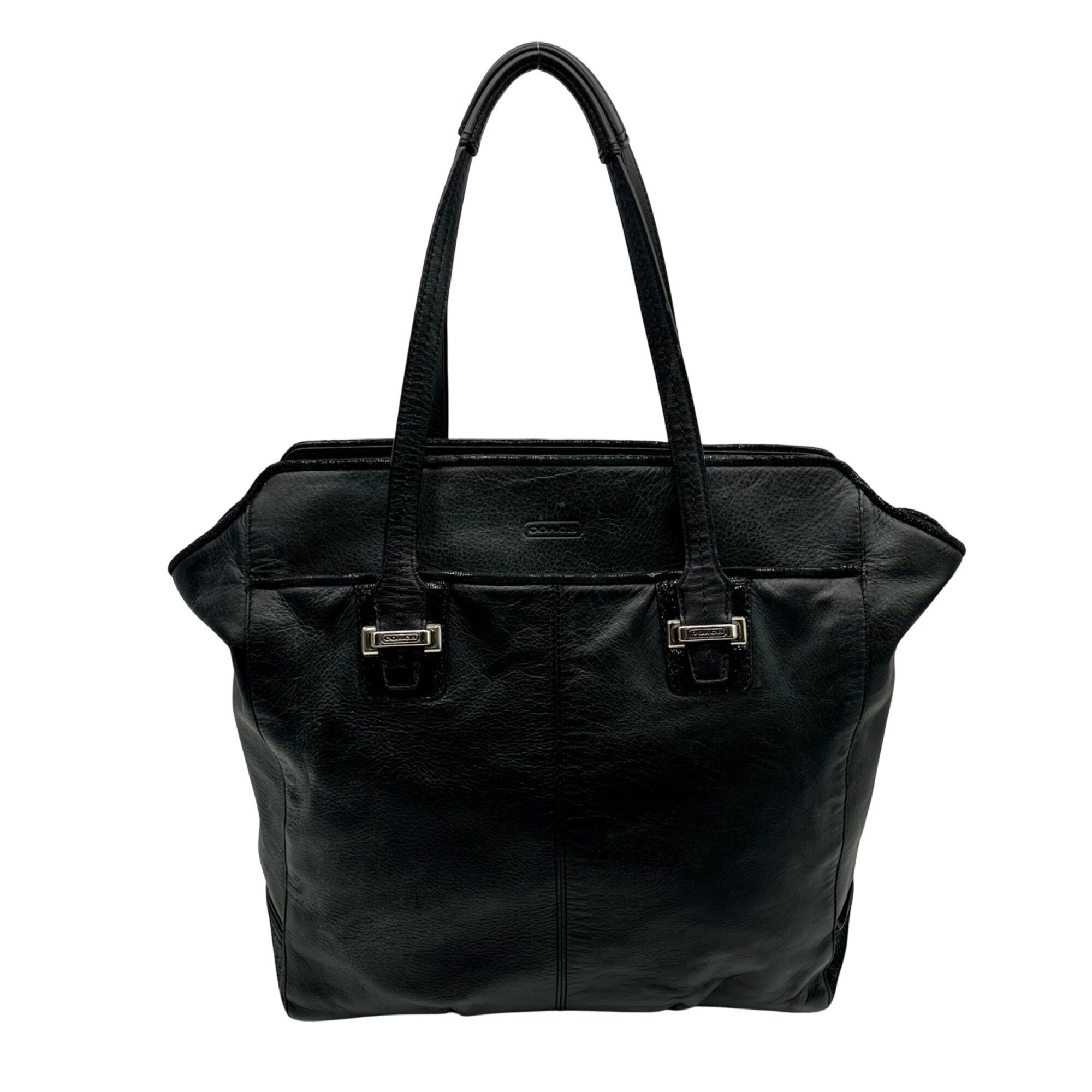 Coach Black Leather Taylor Tote Bag F25941
