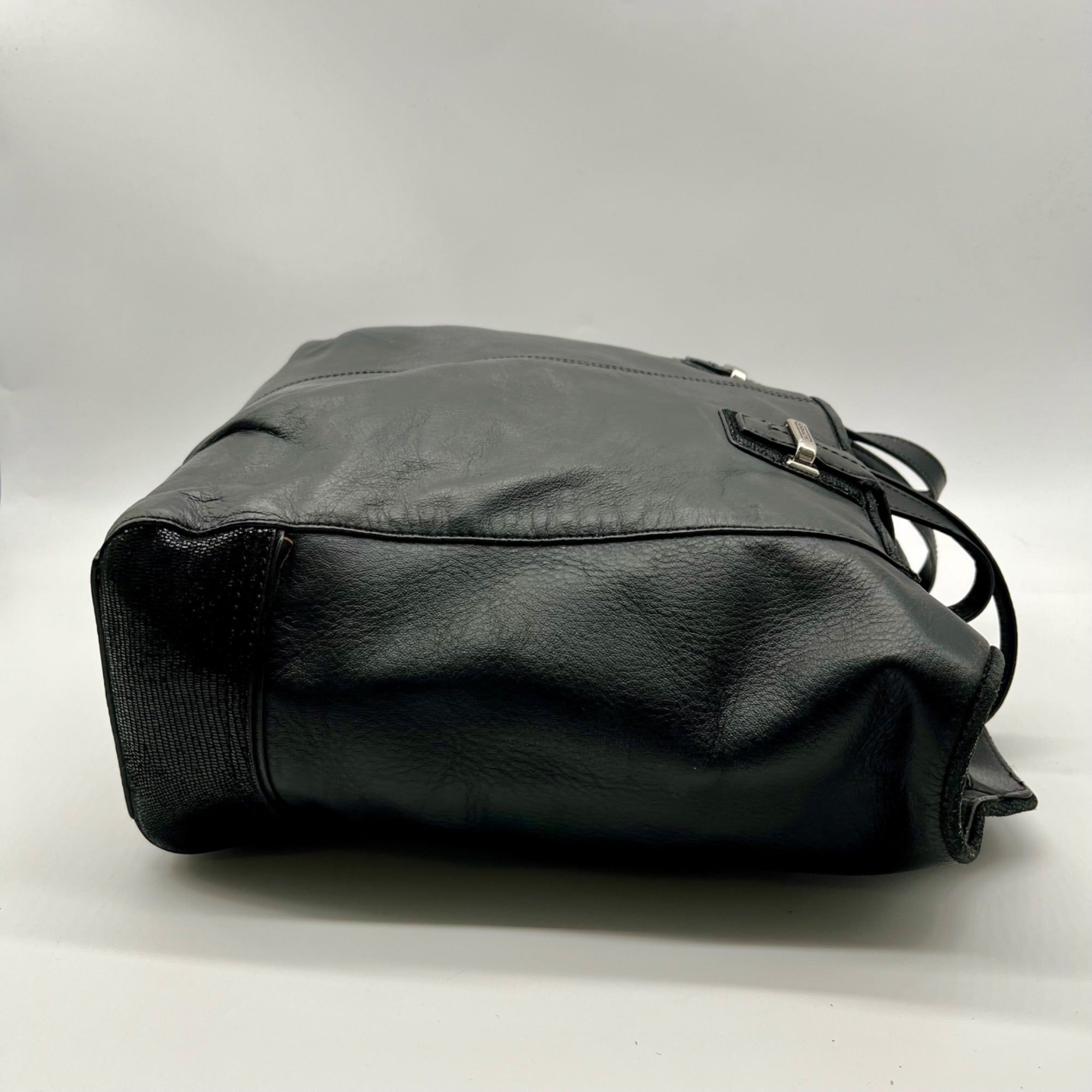 Coach Black Leather Taylor Tote Bag F25941