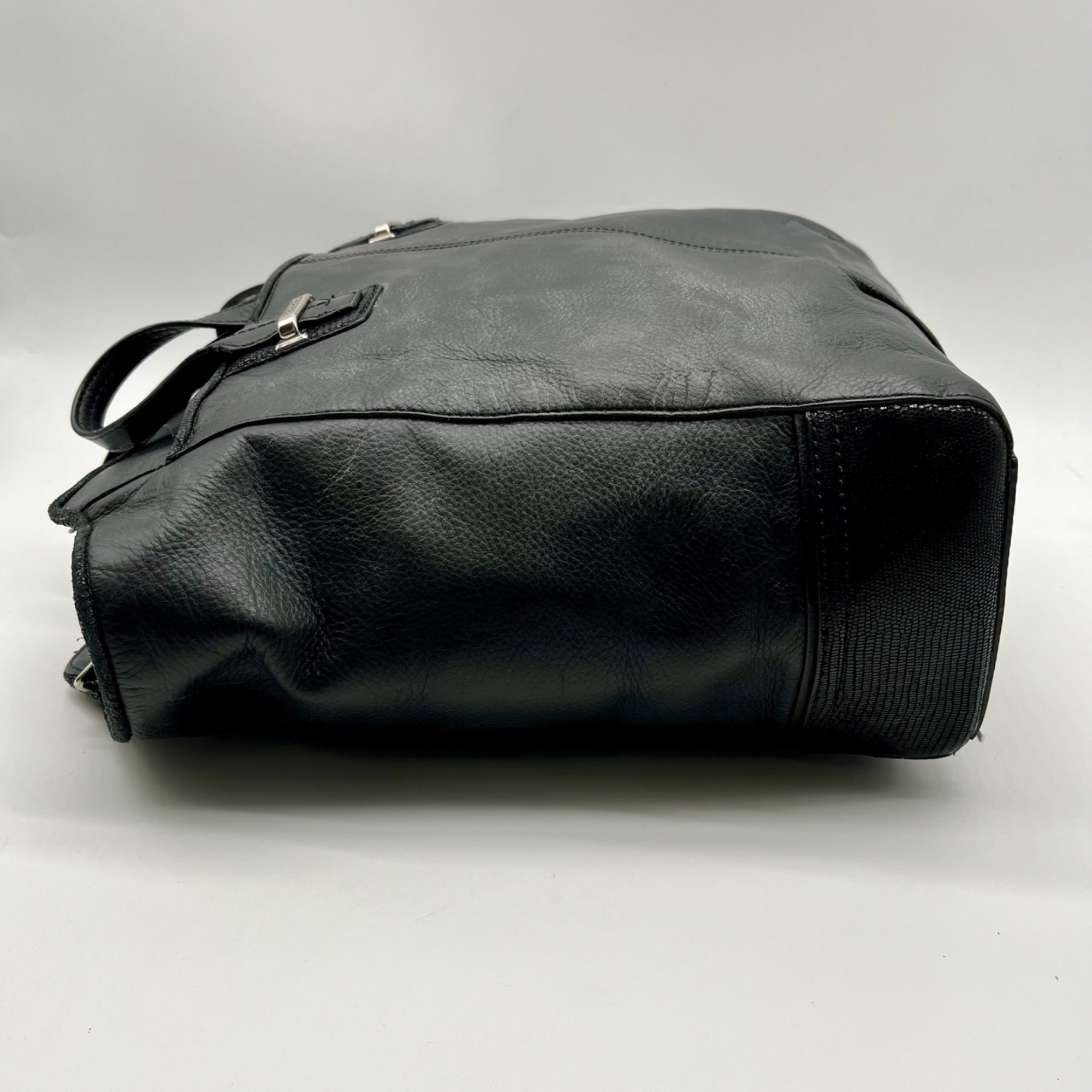 Coach Black Leather Taylor Tote Bag F25941