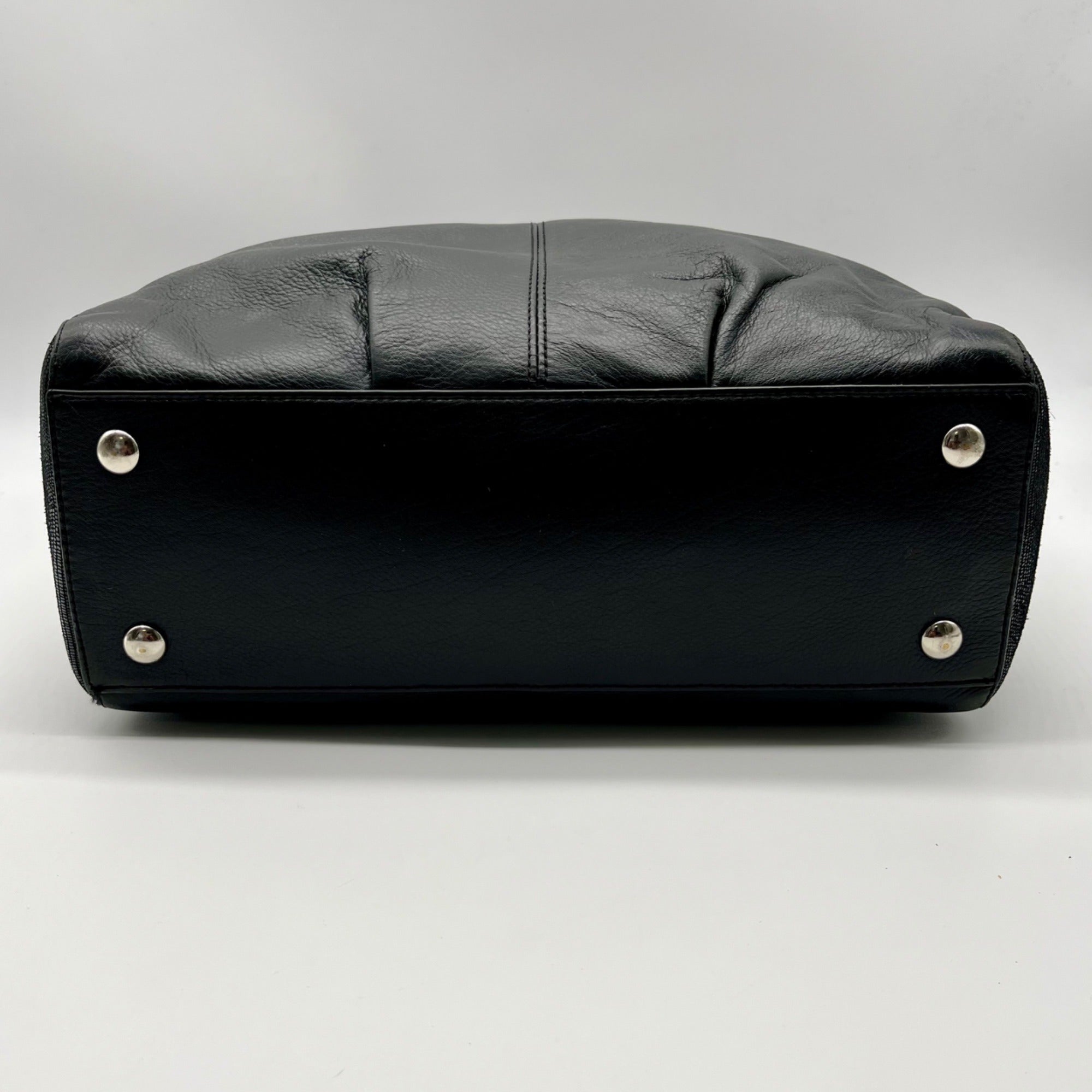 Coach Black Leather Taylor Tote Bag F25941