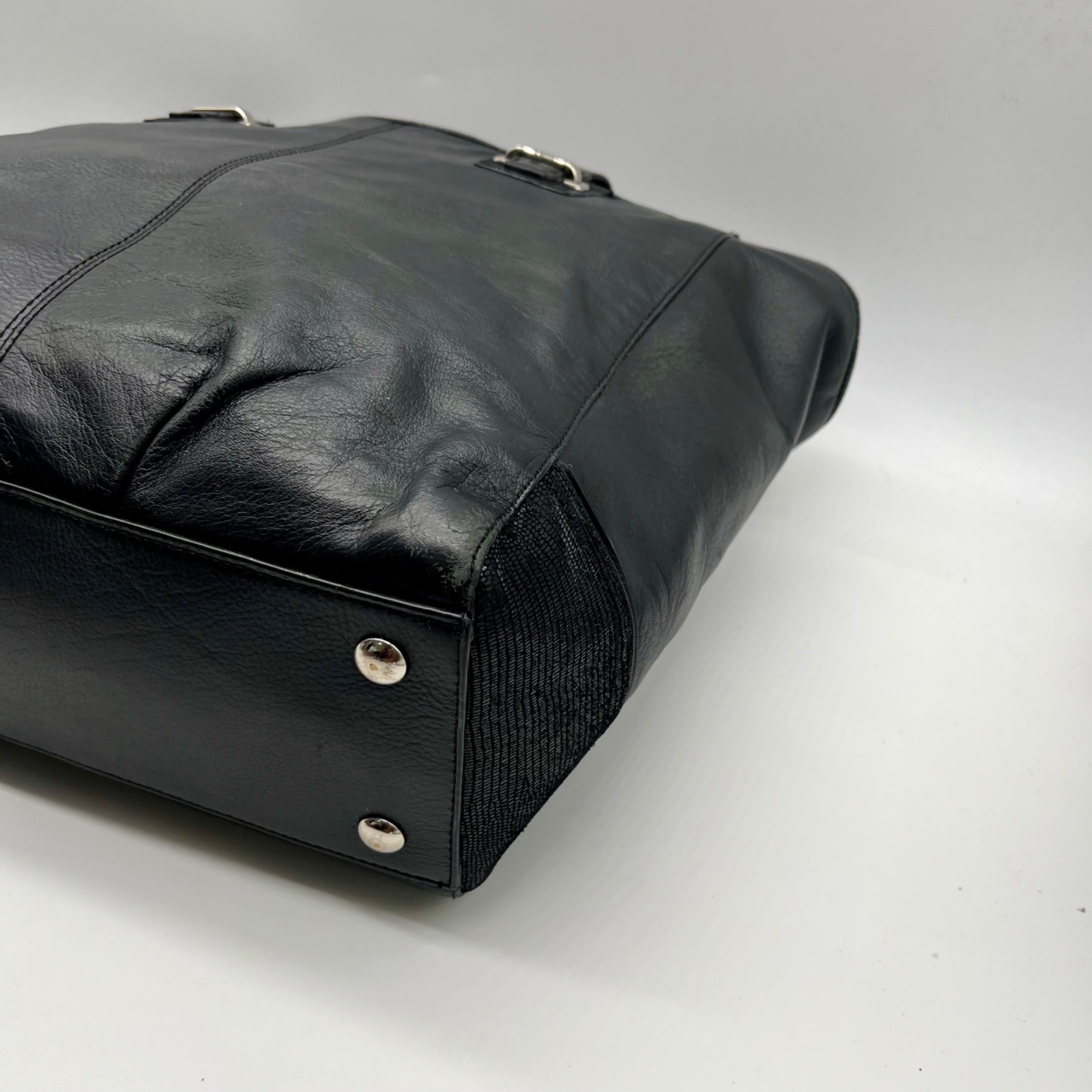 Coach Black Leather Taylor Tote Bag F25941