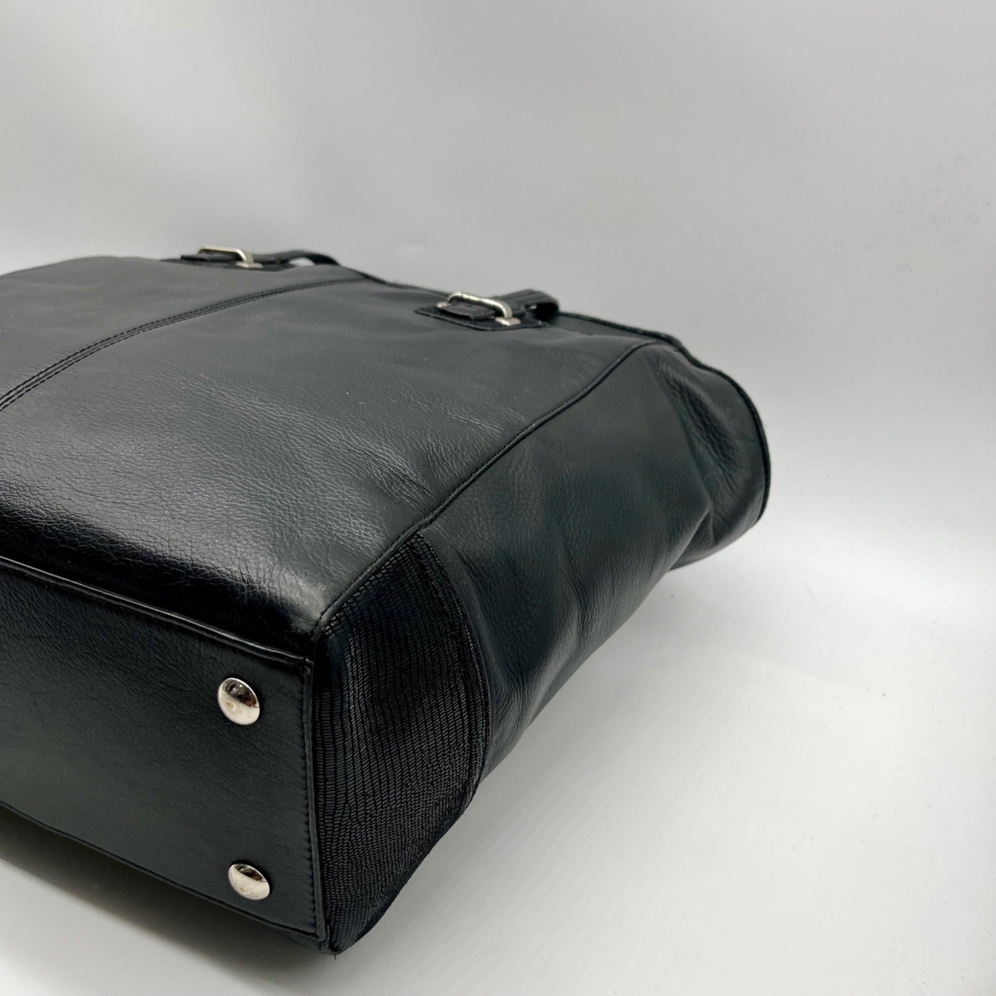 Coach Black Leather Taylor Tote Bag F25941
