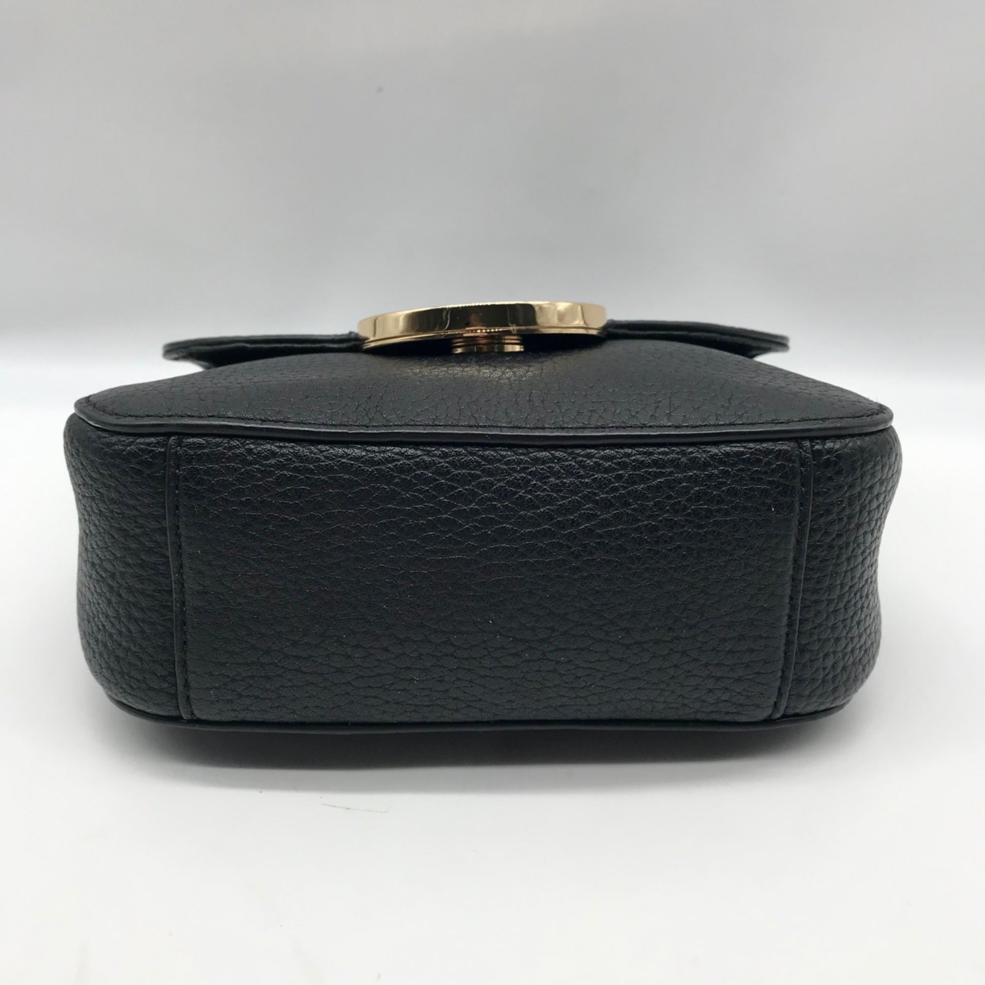 Michael Kors Black Pebbled Leather Fulton Crossbody Bag