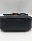 Michael Kors Black Pebbled Leather Fulton Crossbody Bag