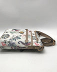 Giani Bernini Cream Floral And Sea Signature Faux Leather Crossbody
