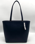 Michael Kors Medium Admiral Blue Leather Mott Tote Bag