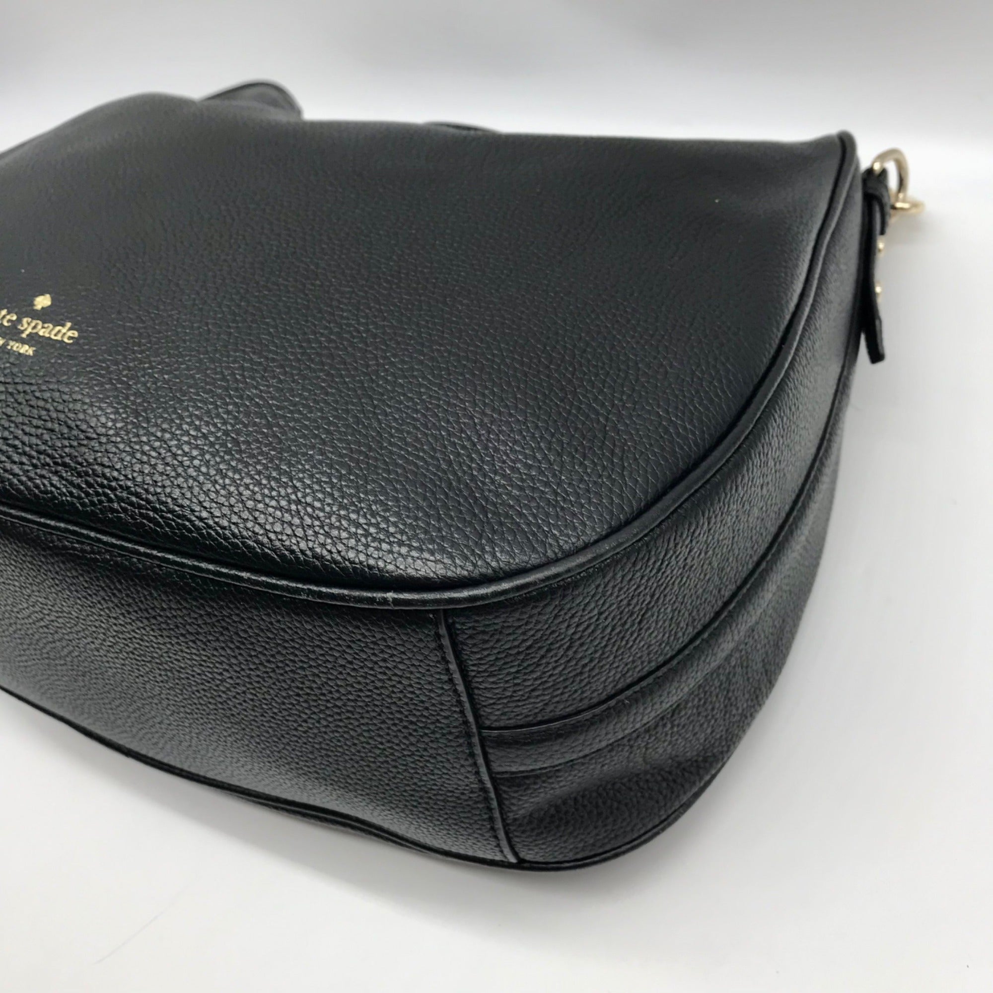 Kate Spade Black Pebbled Leather Mulberry Street Vivian Shoulder Bag