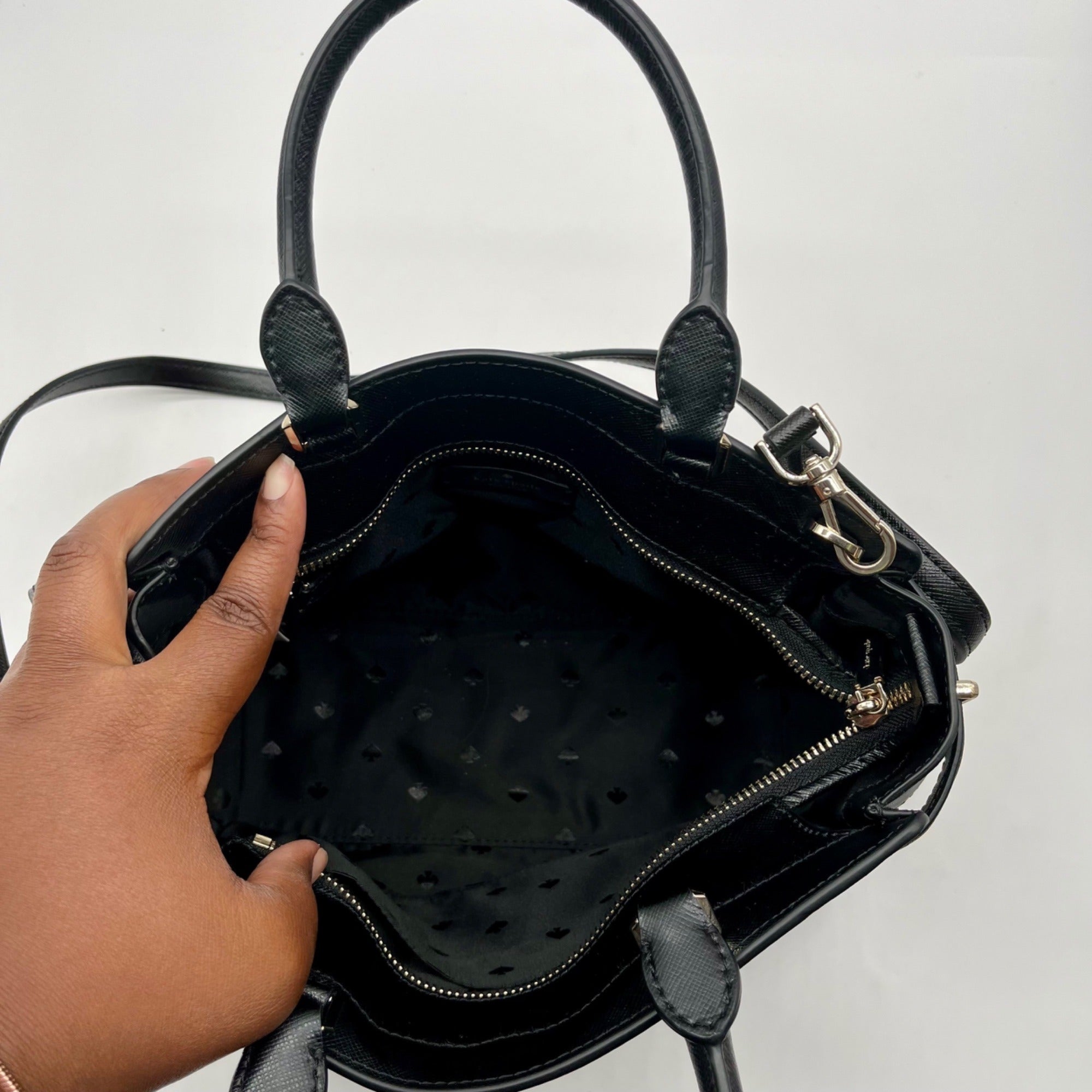 Kate Spade Multicolor Faux Leather Striped Medium Satchel Bag