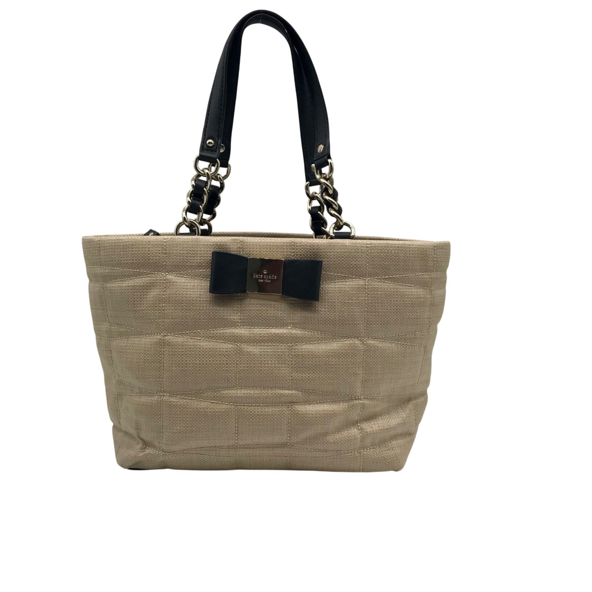 Kate Spade Tan Straw Vernanda Place Maree Shoulder Bag