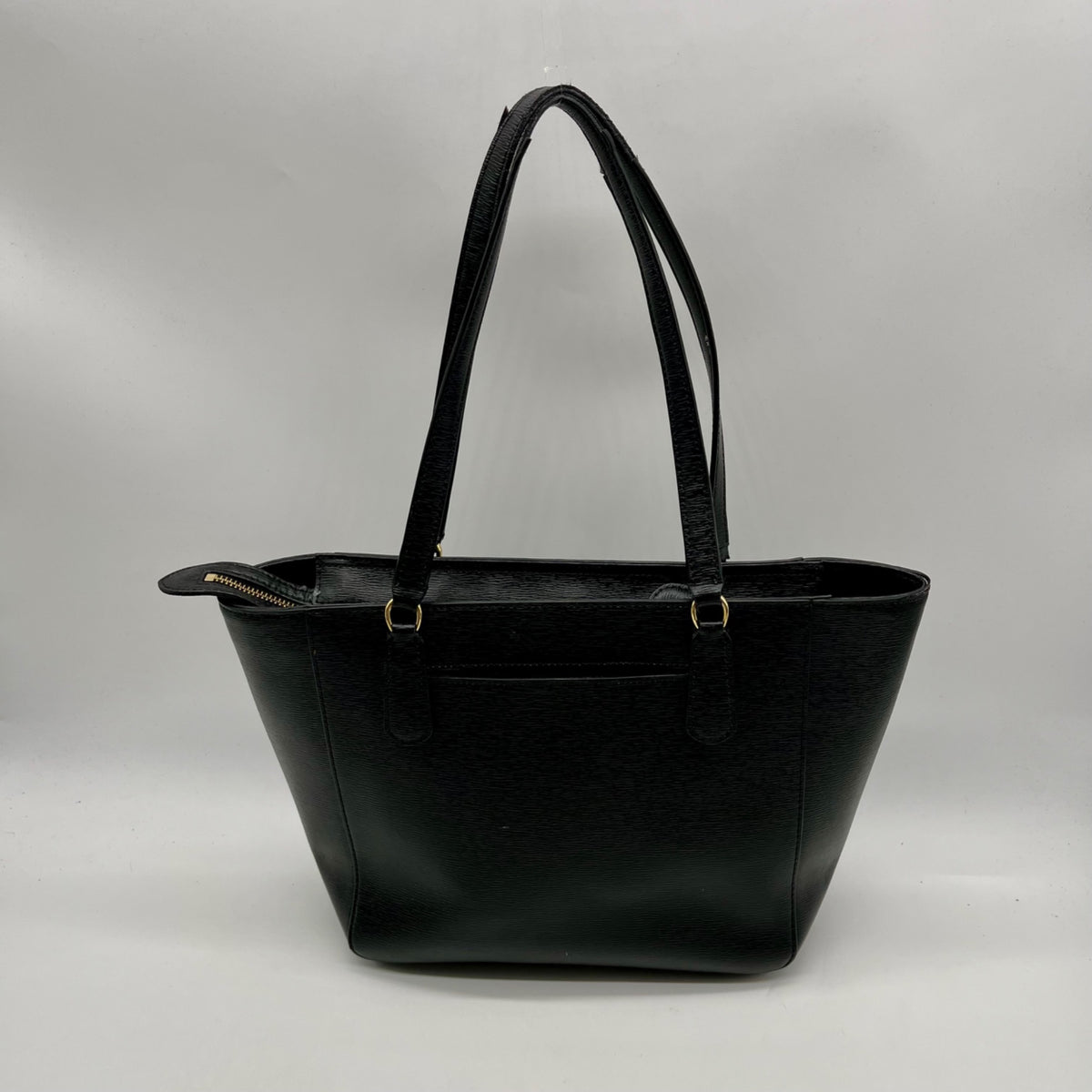 Ralph Lauren Black Leather Satchel Bag