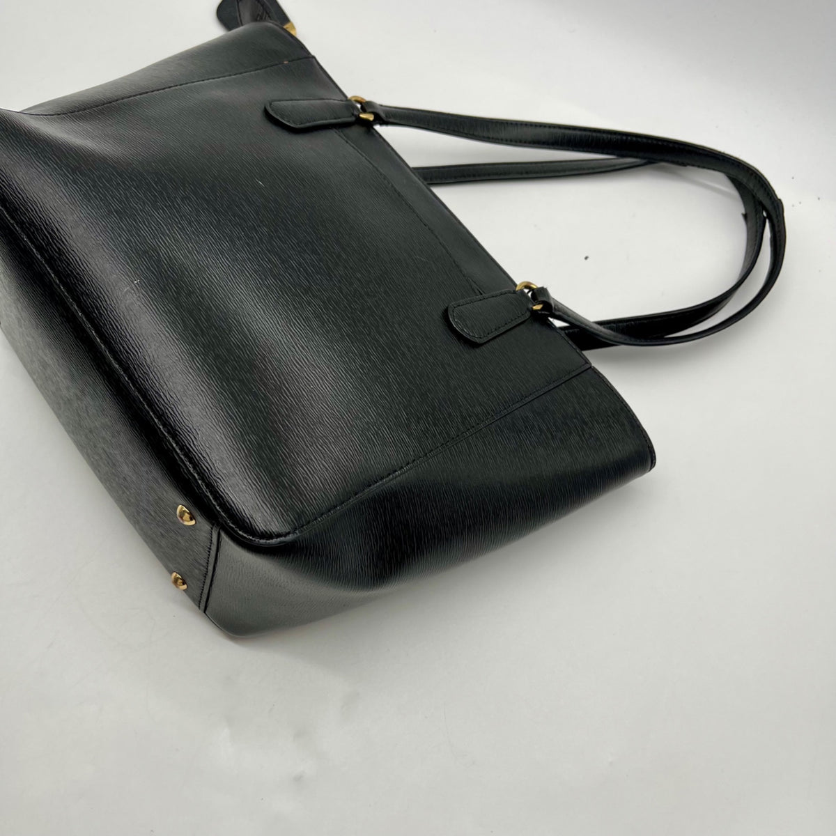 Ralph Lauren Black Leather Satchel Bag