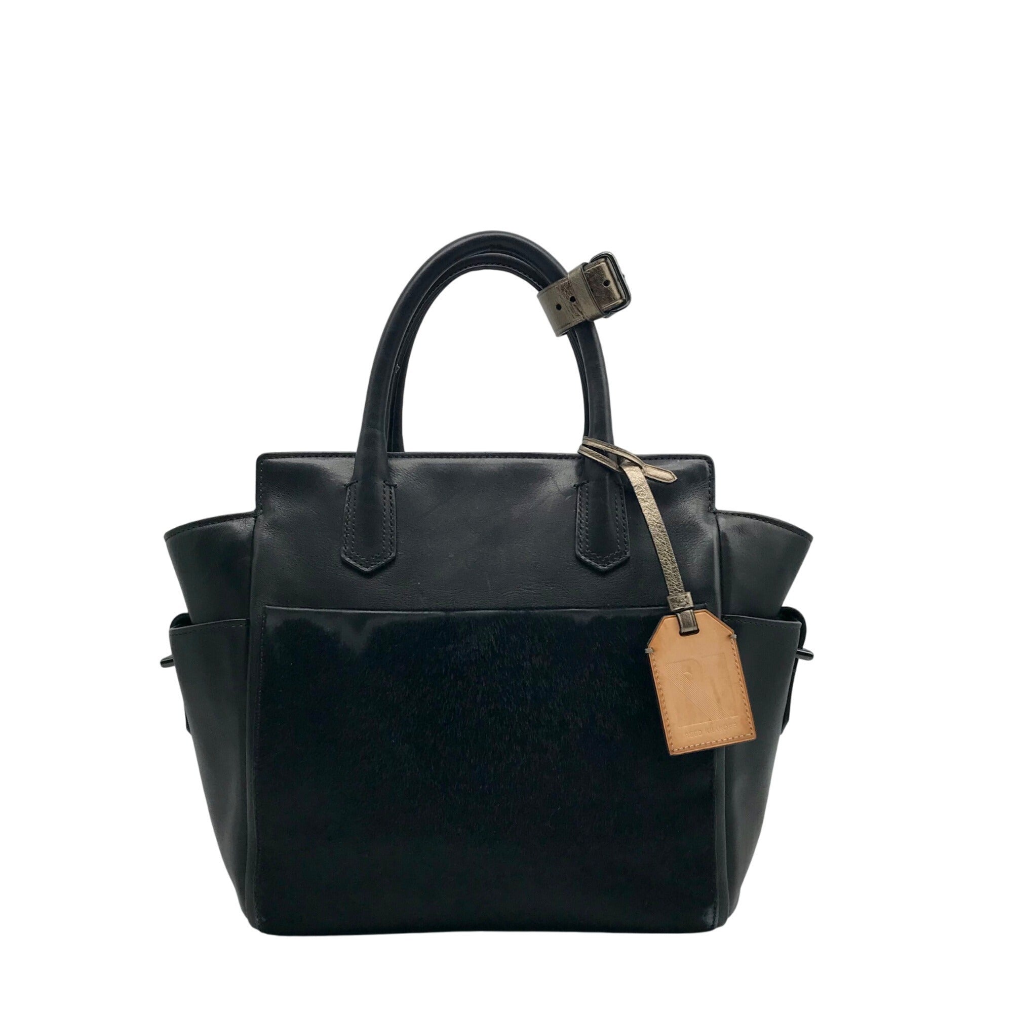 Reed Krakoff Black Leather &amp; Calf Hair Atlantique Satchel