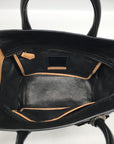 Reed Krakoff Black Leather & Calf Hair Atlantique Satchel