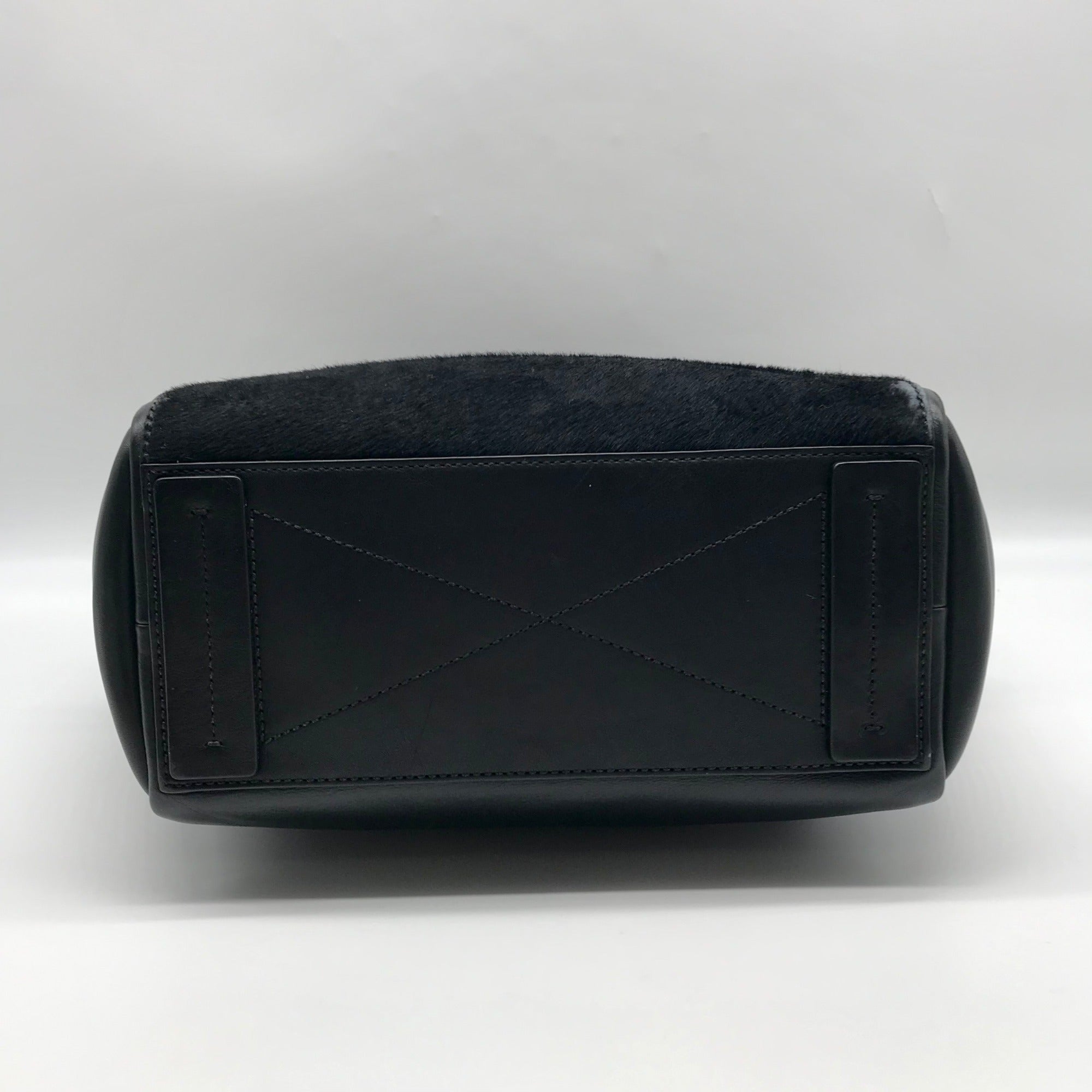Reed Krakoff Black Leather &amp; Calf Hair Atlantique Satchel