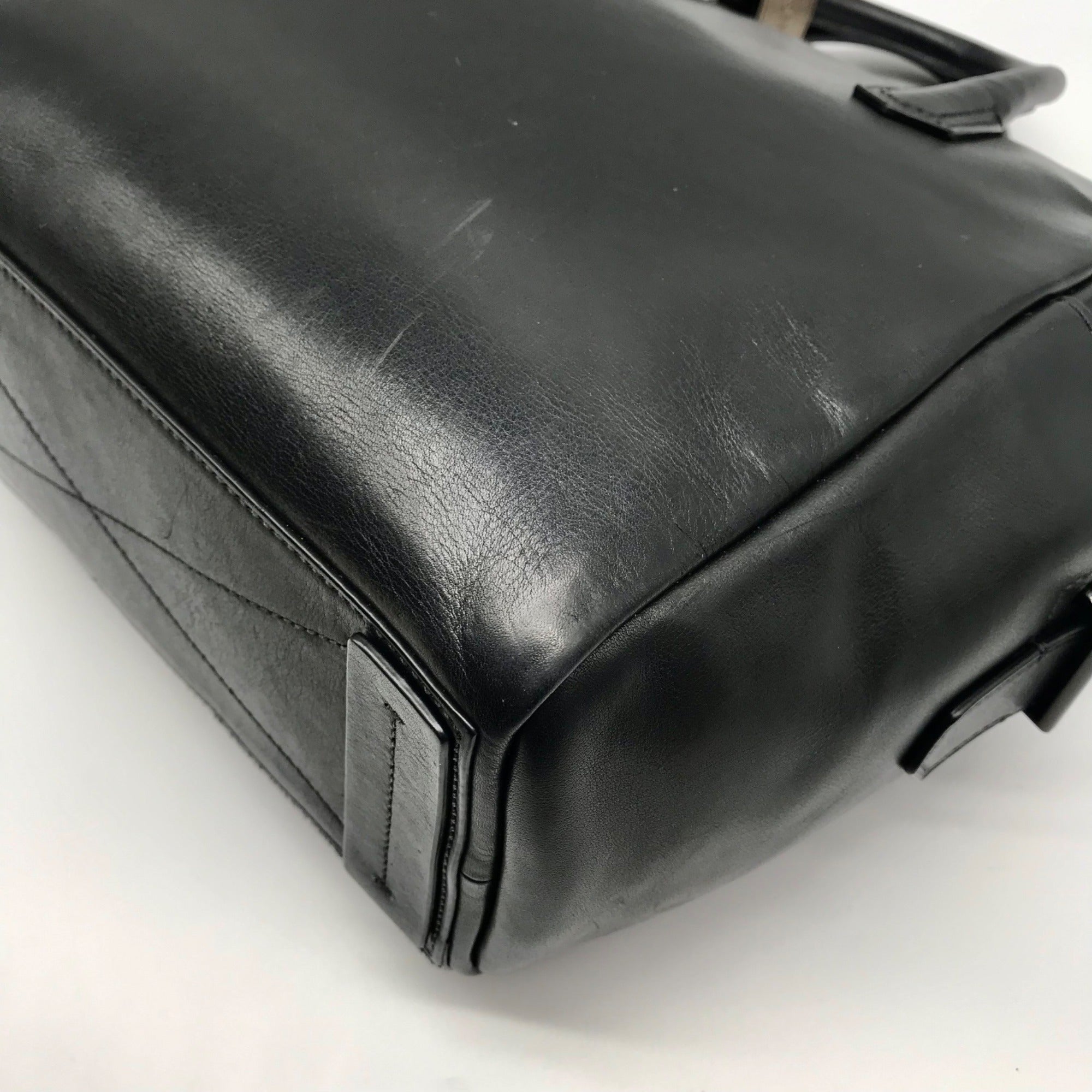 Reed Krakoff Black Leather &amp; Calf Hair Atlantique Satchel