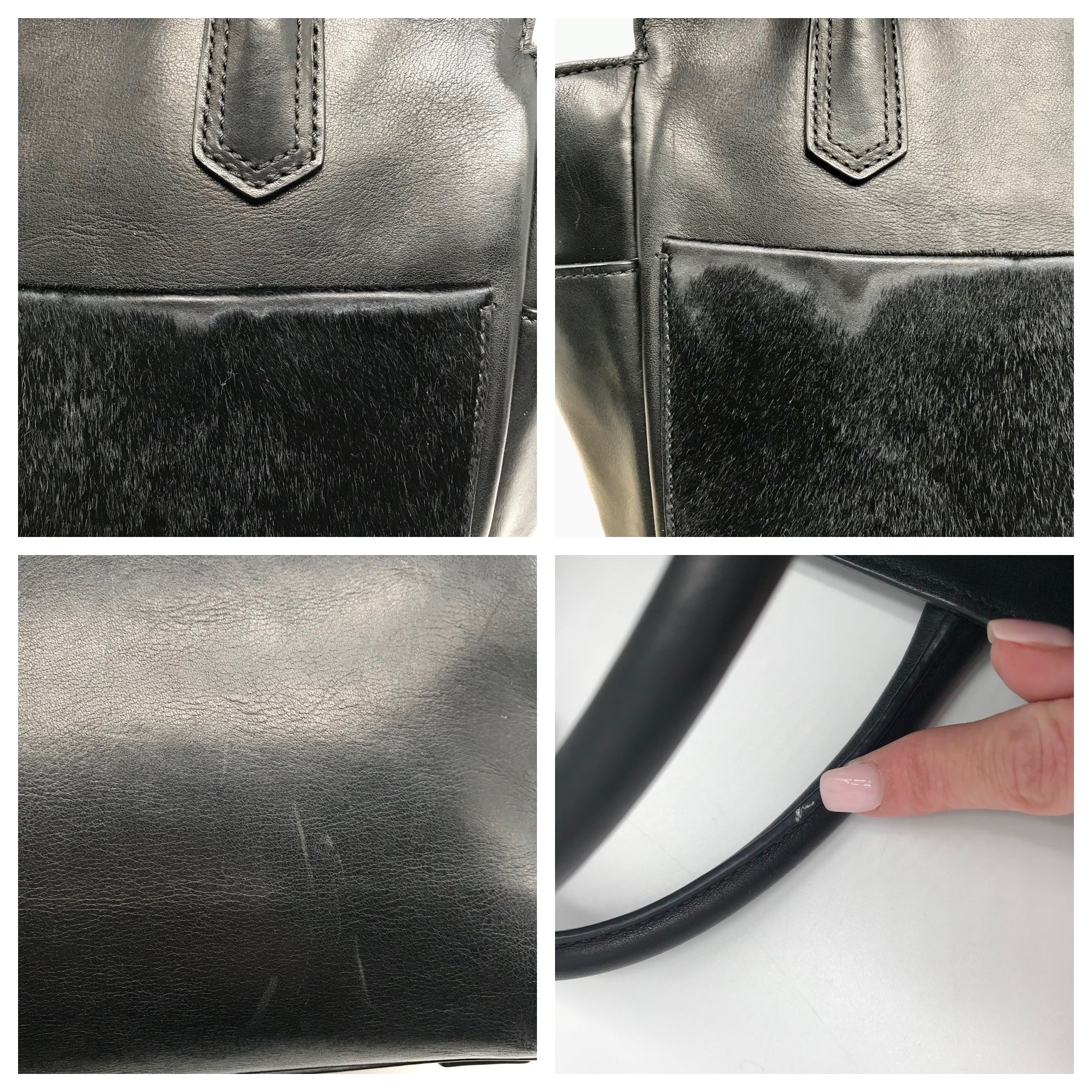 Reed Krakoff Black Leather &amp; Calf Hair Atlantique Satchel