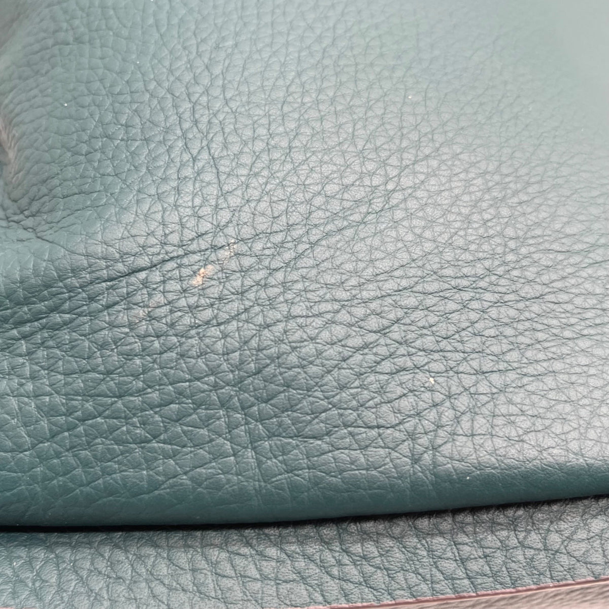 American Leather Dark Teal Pebbled Leather Convertible Crossbody
