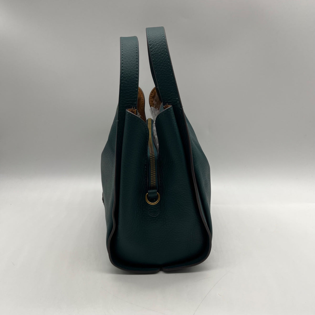 American Leather Dark Teal Pebbled Leather Convertible Crossbody