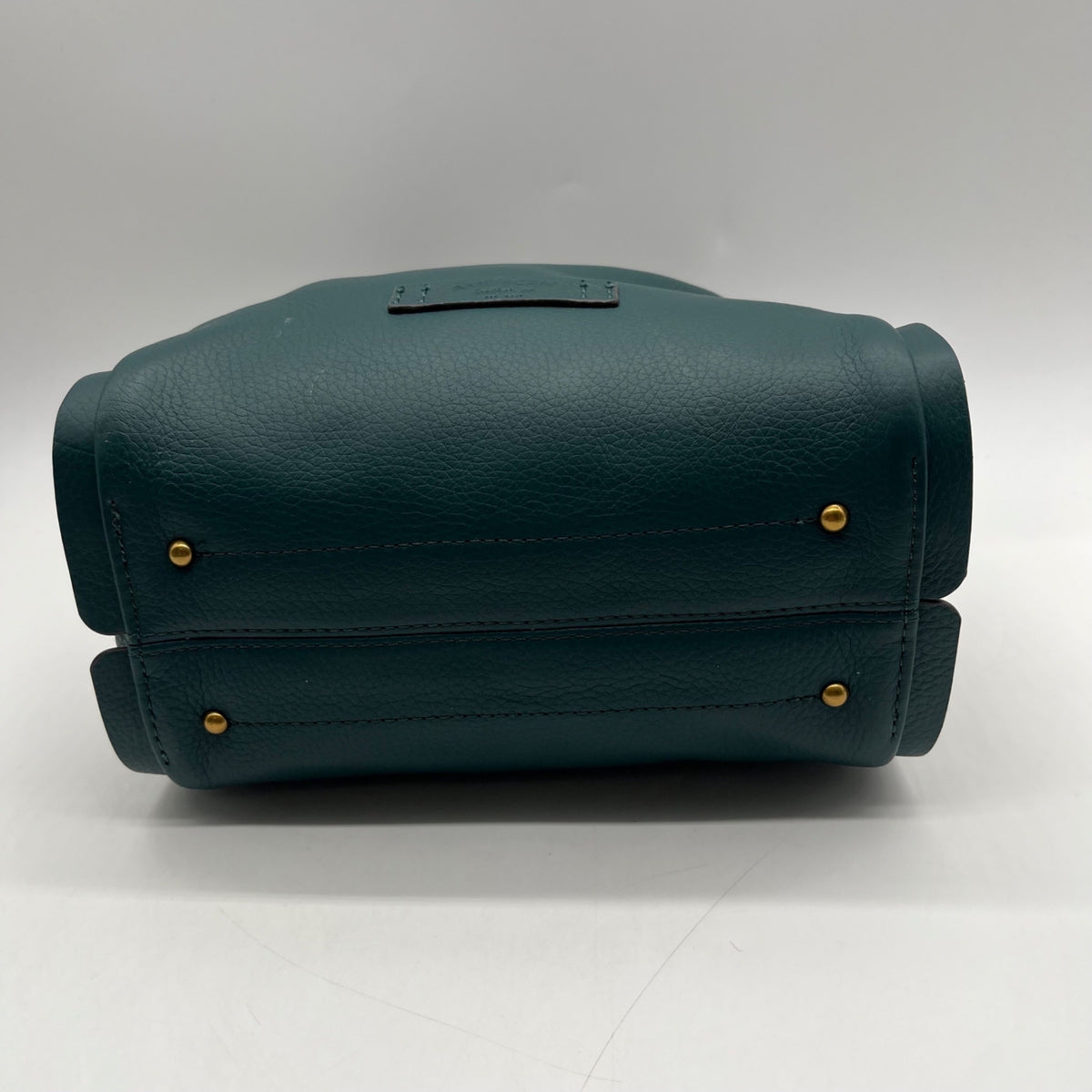 American Leather Dark Teal Pebbled Leather Convertible Crossbody