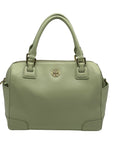 Tory Burch Robinson Middy Mint Julep Green Saffiano Leather Satchel