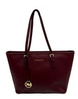 Michael Kors Mulberry Wine Saffiano Leather Tote Bag