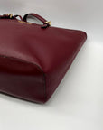 Michael Kors Mulberry Wine Saffiano Leather Tote Bag