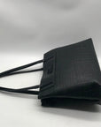 Steve Madden Black Faux Leather Tote Bag