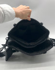 Steve Madden Black Faux Leather Tote Bag