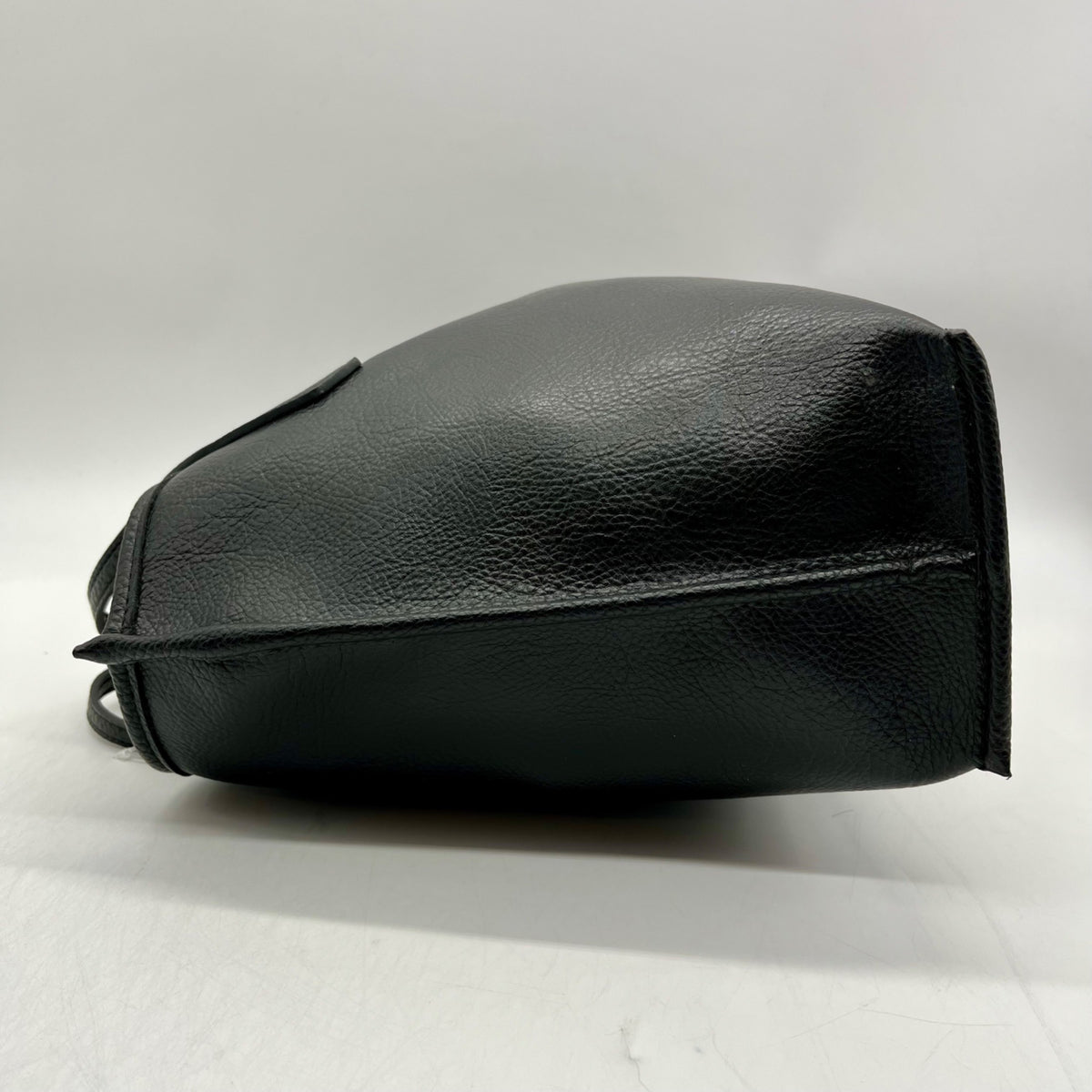 Giani Bernini Black Pebbled Leather Tote Bag