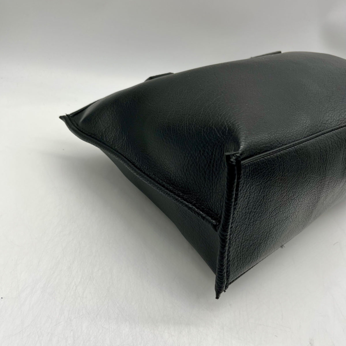 Giani Bernini Black Pebbled Leather Tote Bag