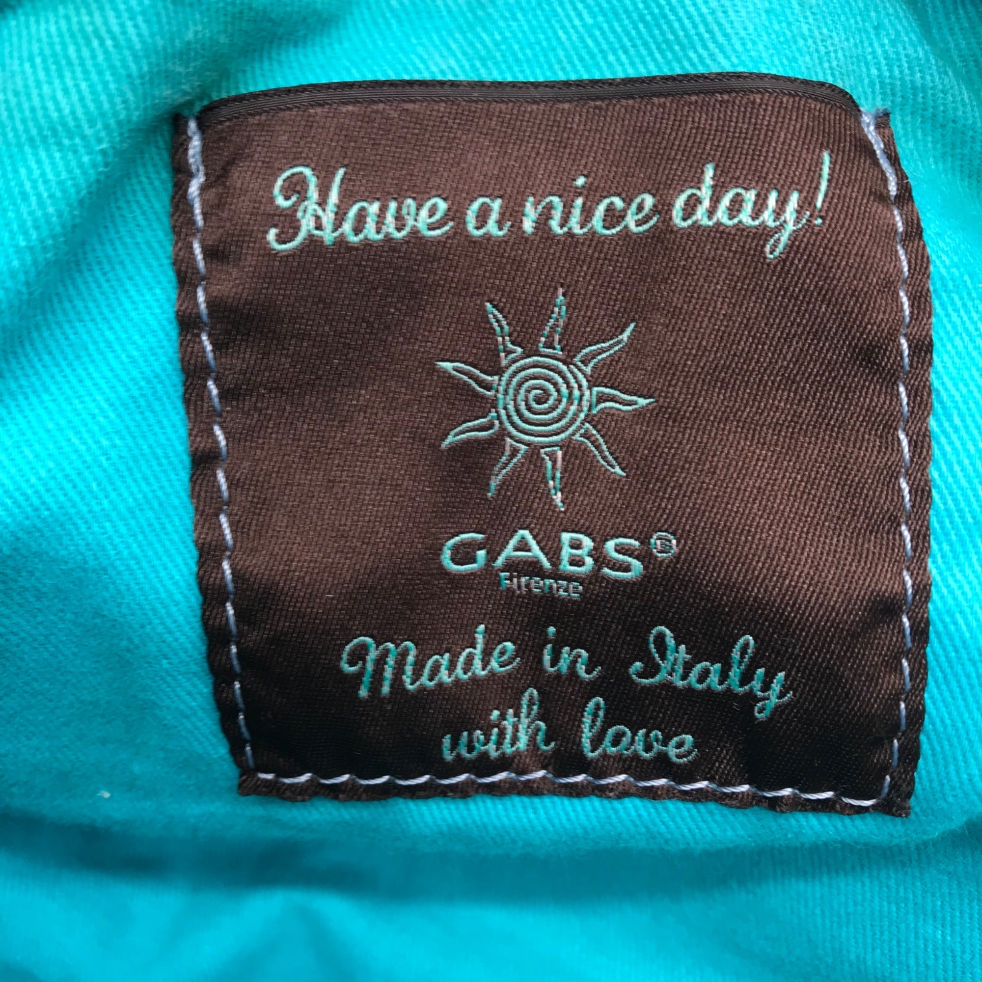 Gabs Turquoise Leather Large Convertible Shopping Tote Bag