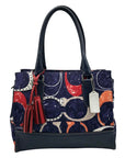Coach Blue Canvas Legacy Heritage Candace Carryall Satchel Bag 19951
