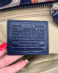Coach Blue Canvas Legacy Heritage Candace Carryall Satchel Bag 19951