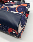 Coach Blue Canvas Legacy Heritage Candace Carryall Satchel Bag 19951