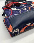 Coach Blue Canvas Legacy Heritage Candace Carryall Satchel Bag 19951