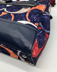 Coach Blue Canvas Legacy Heritage Candace Carryall Satchel Bag 19951