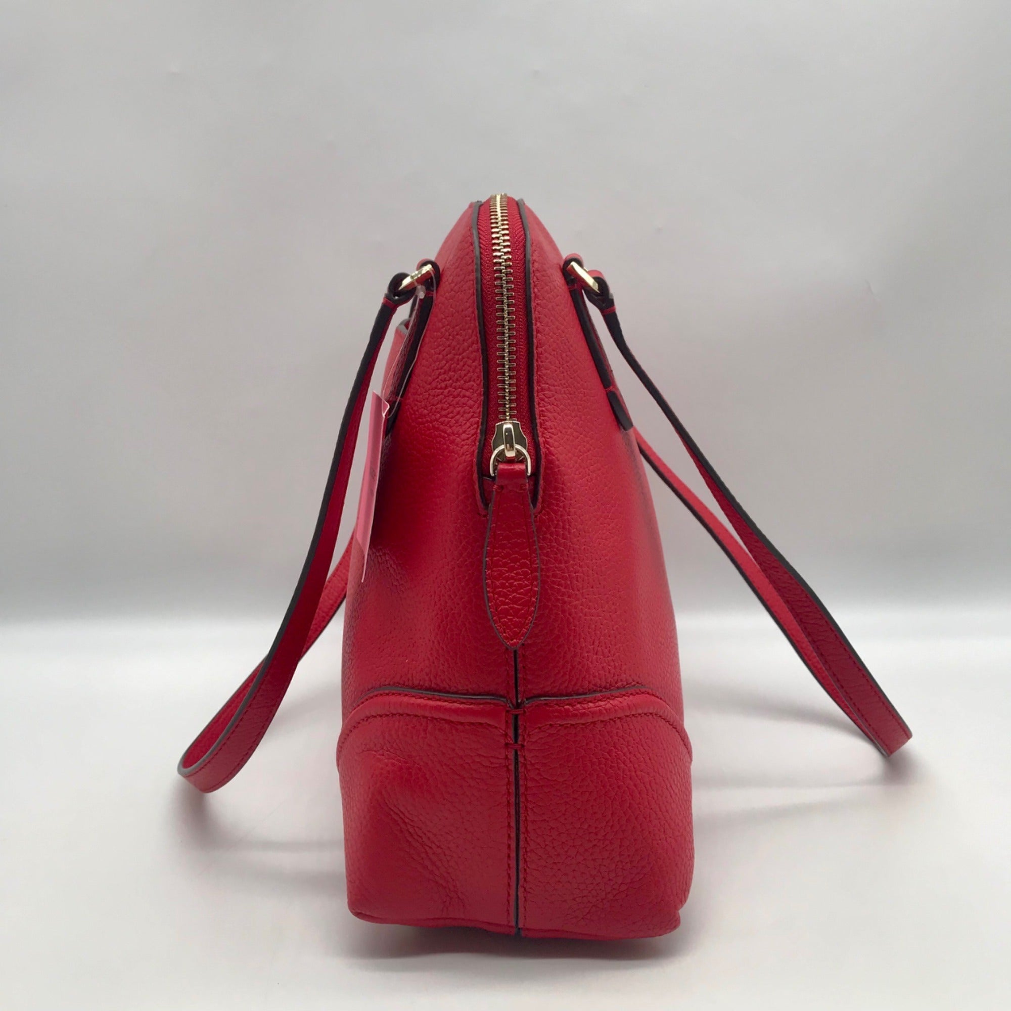 Kate Spade Red Pebbled Leather Carolyn Shoulder Bag