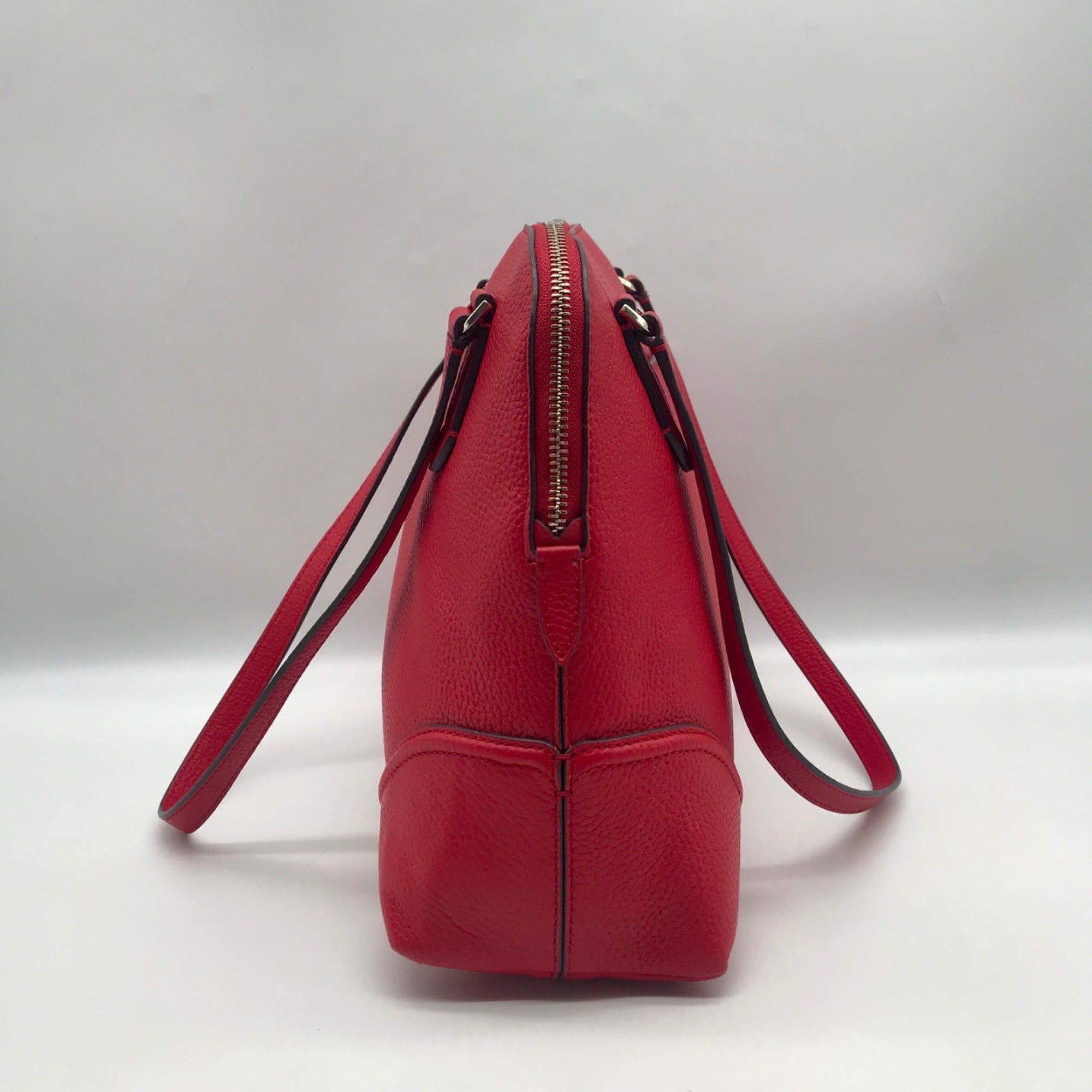 Kate Spade Red Pebbled Leather Carolyn Shoulder Bag