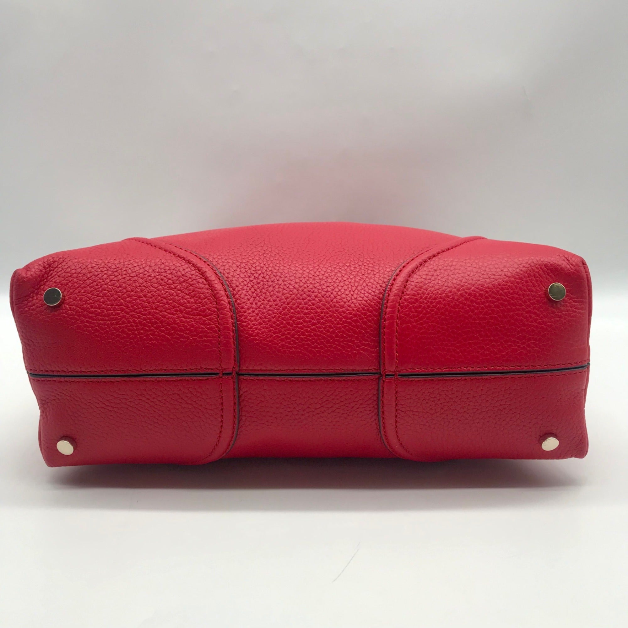 Kate Spade Red Pebbled Leather Carolyn Shoulder Bag