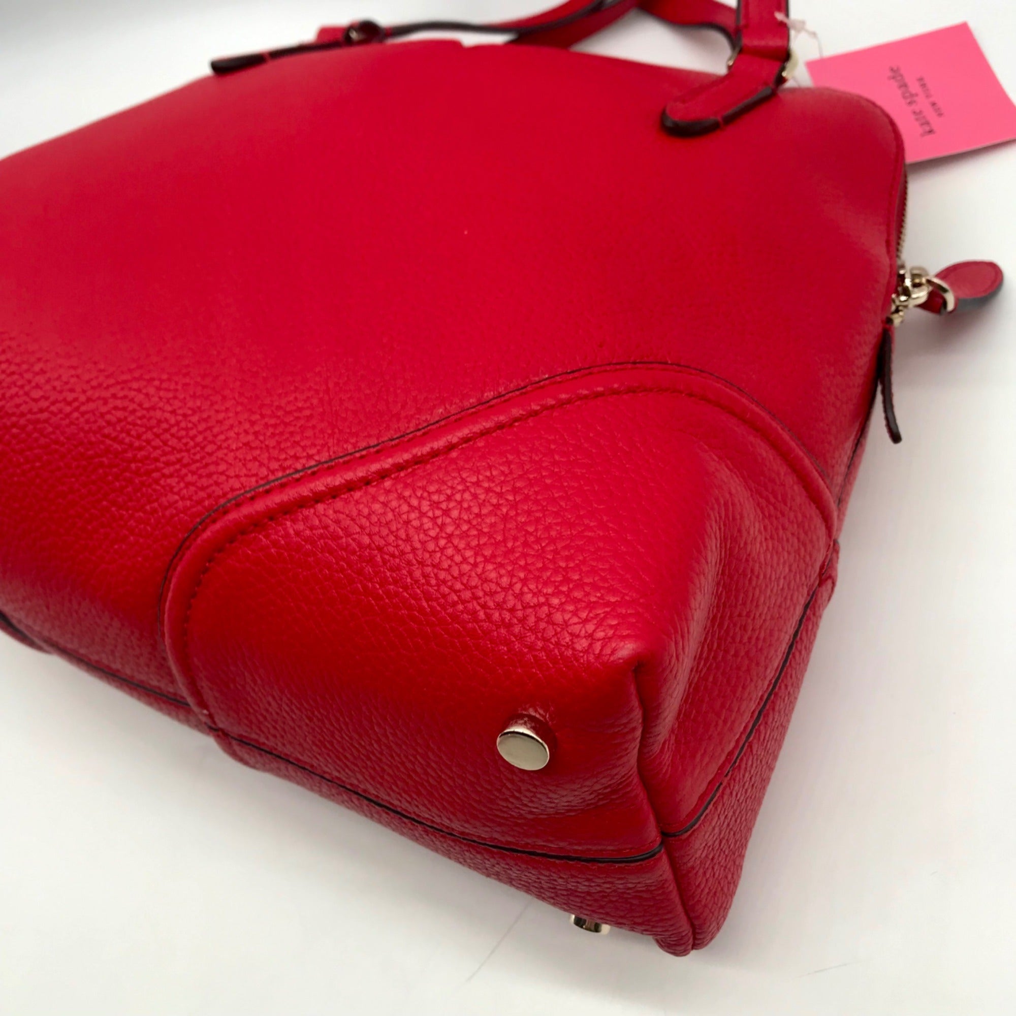 Kate Spade Red Pebbled Leather Carolyn Shoulder Bag
