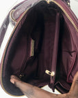 Miztique Burgundy Daisy Convertible Backpack Purse