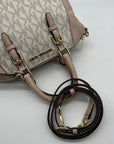 Michael Kors Light Pink & Beige Ciara Crossbody Tote
