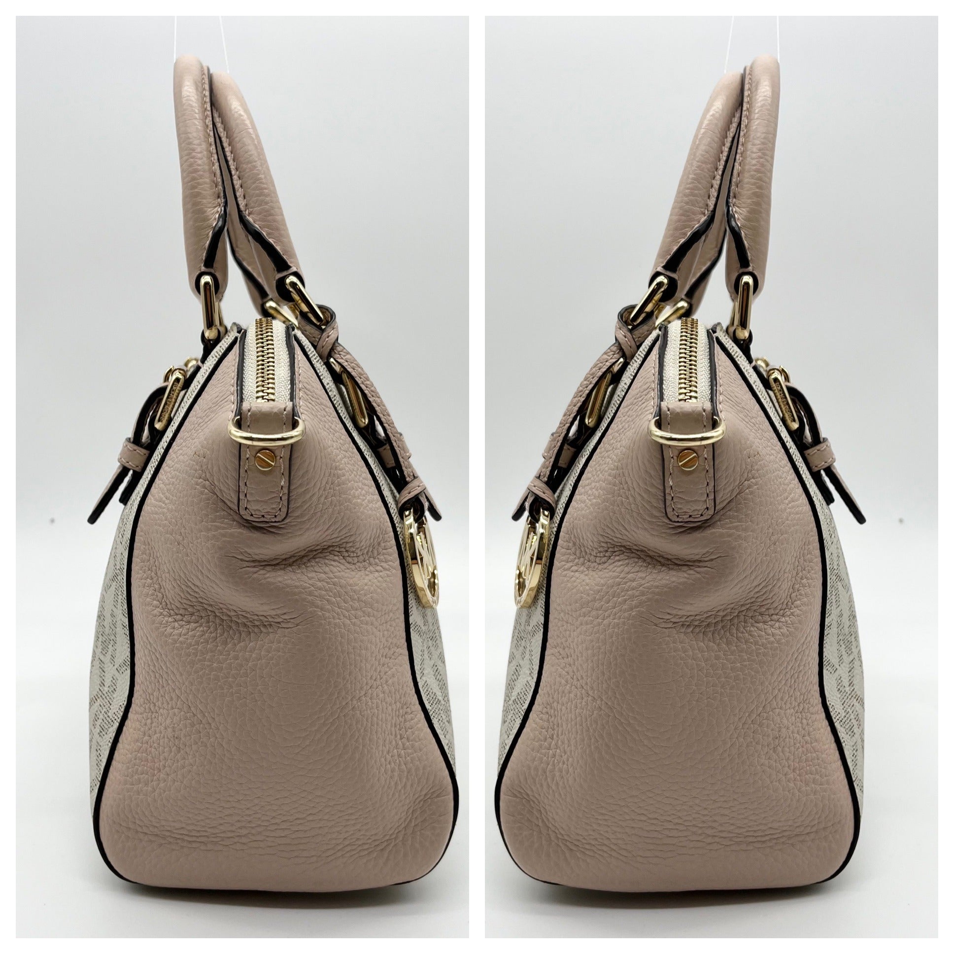 Michael Kors Light Pink &amp; Beige Ciara Crossbody Tote