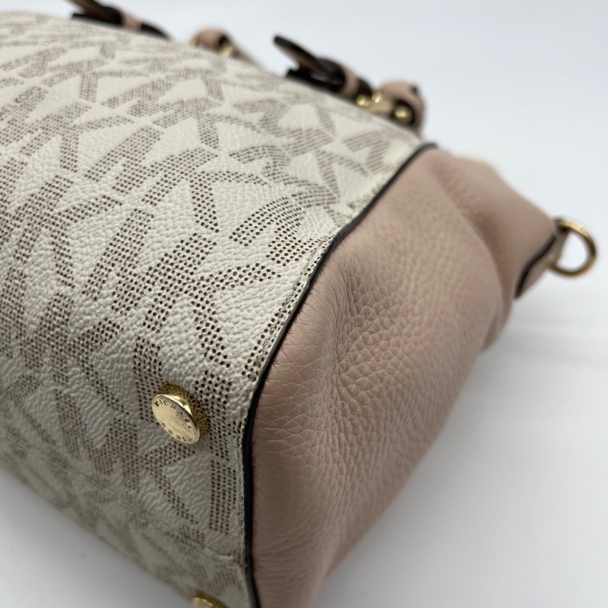 Michael Kors Light Pink &amp; Beige Ciara Crossbody Tote