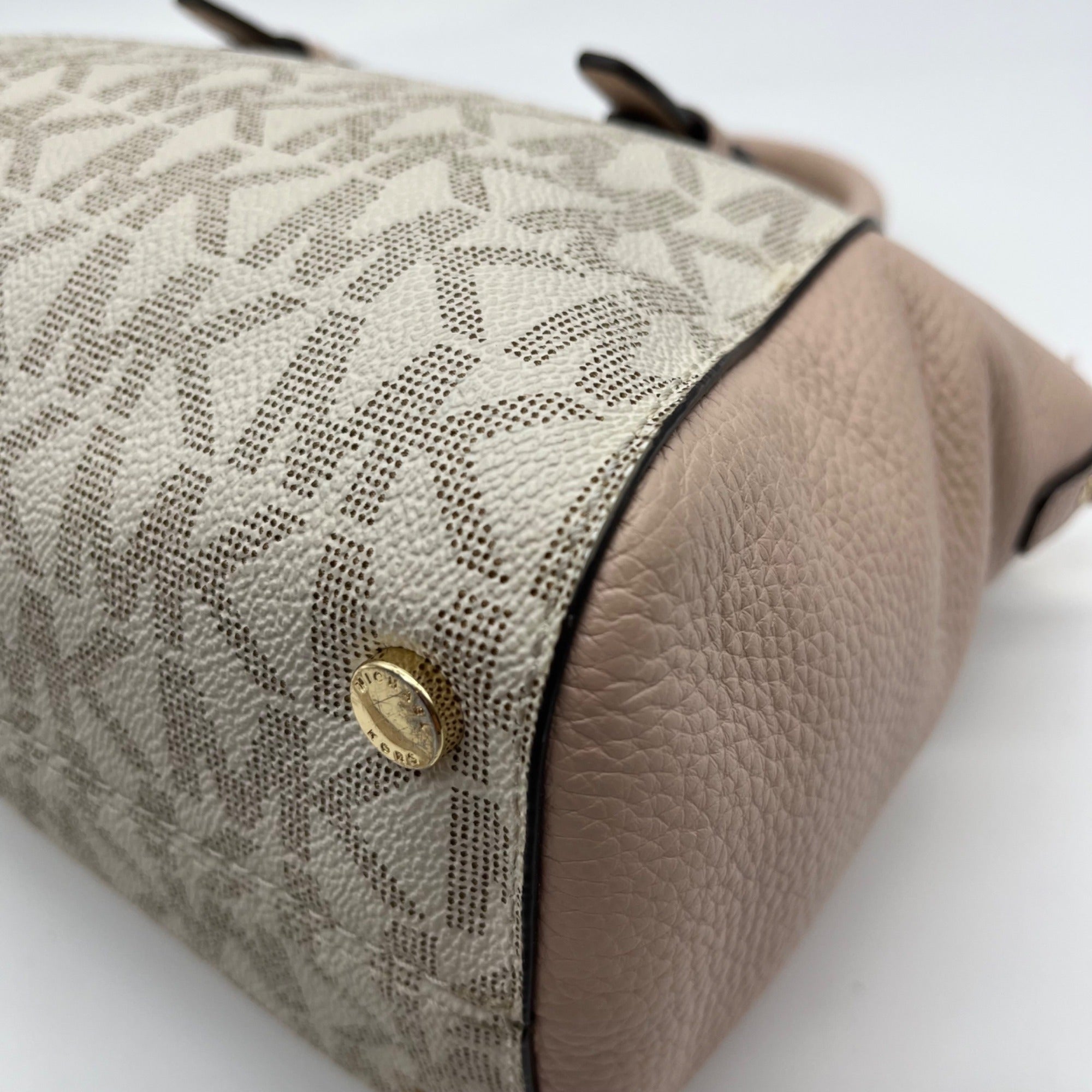 Michael Kors Light Pink &amp; Beige Ciara Crossbody Tote