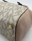 Michael Kors Light Pink & Beige Ciara Crossbody Tote