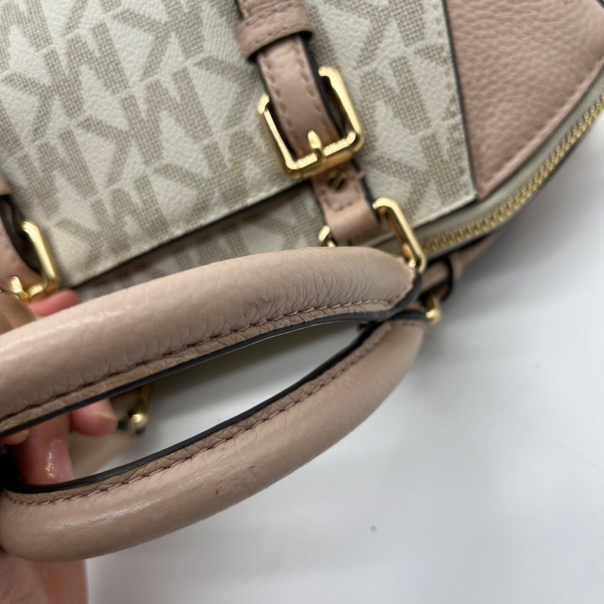 Michael Kors Light Pink &amp; Beige Ciara Crossbody Tote