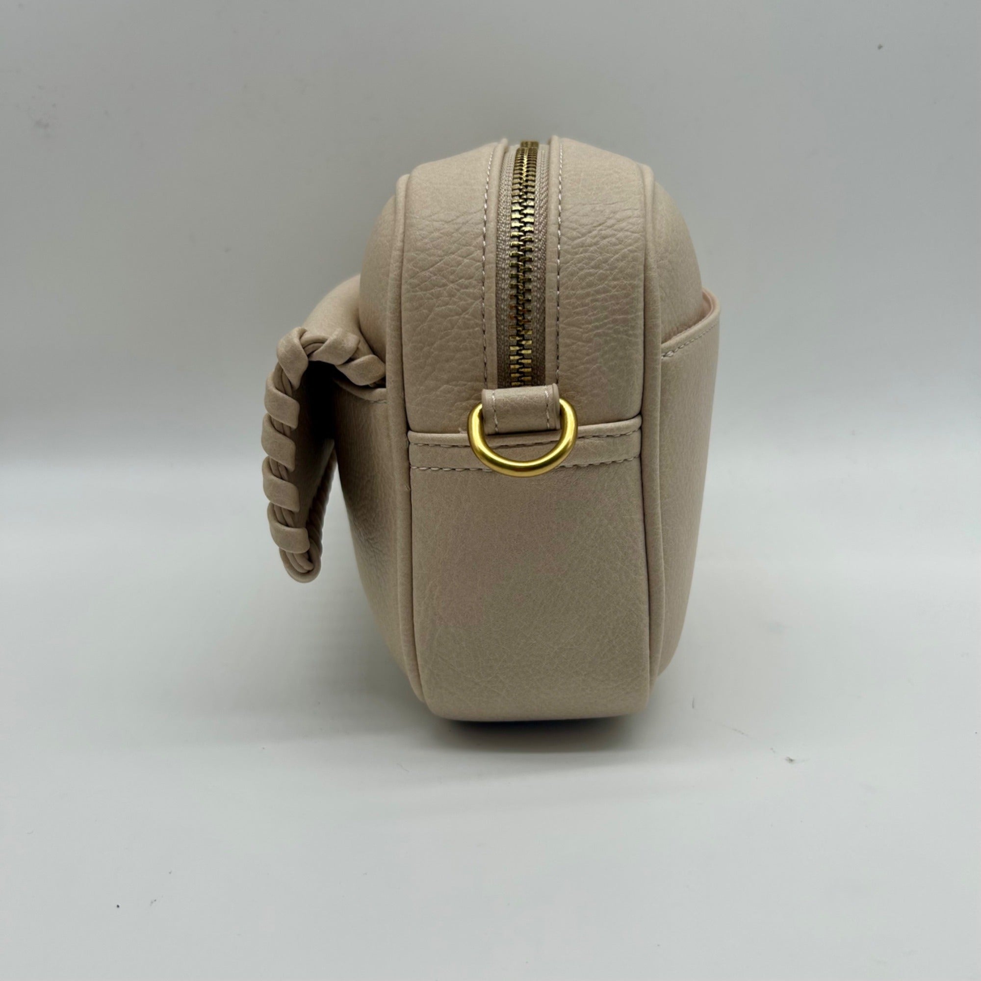 Style &amp; Co Beige Faux Leather Crossbody Bag