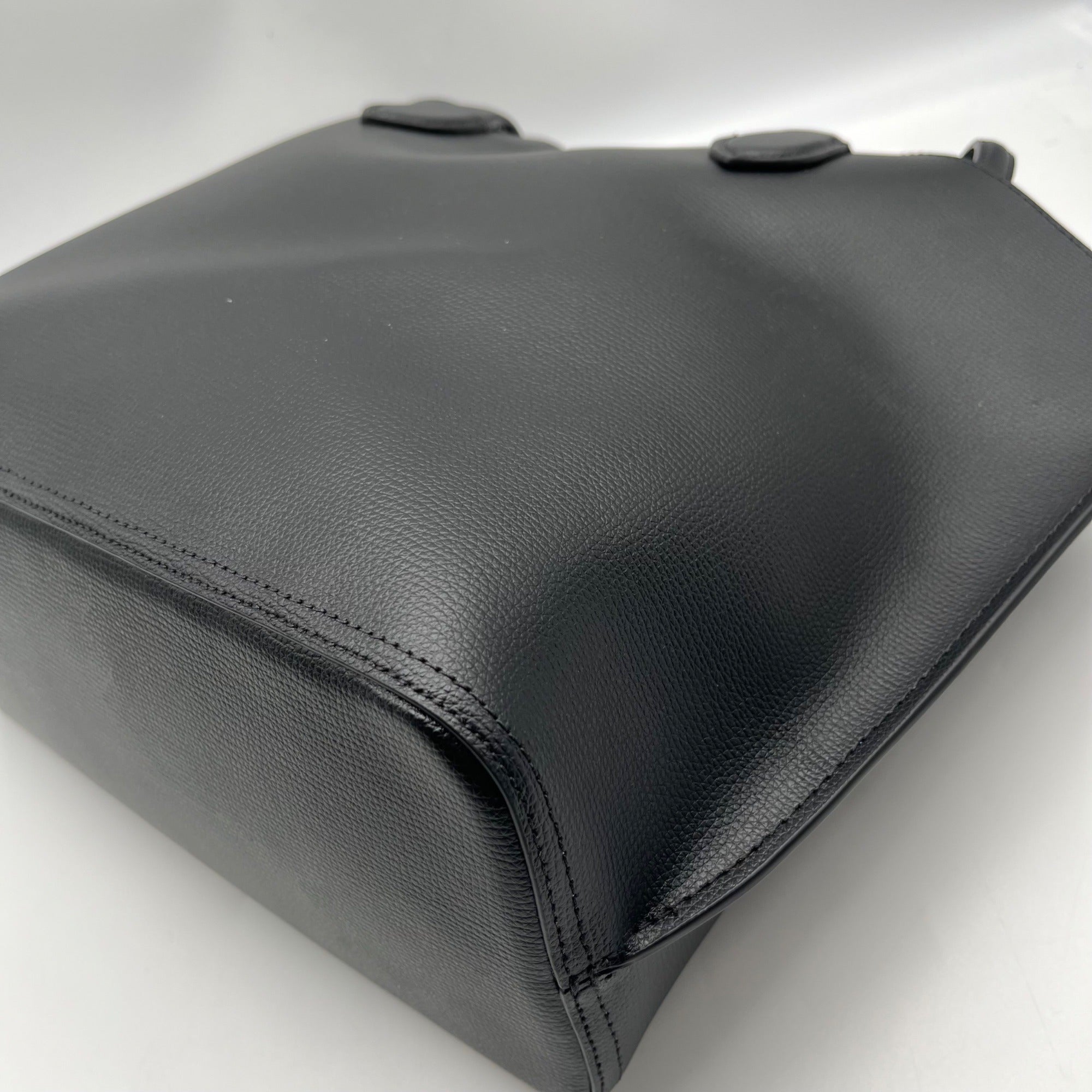 Kate Spade Black Crossgrain Leather Suite Work Tote Bag