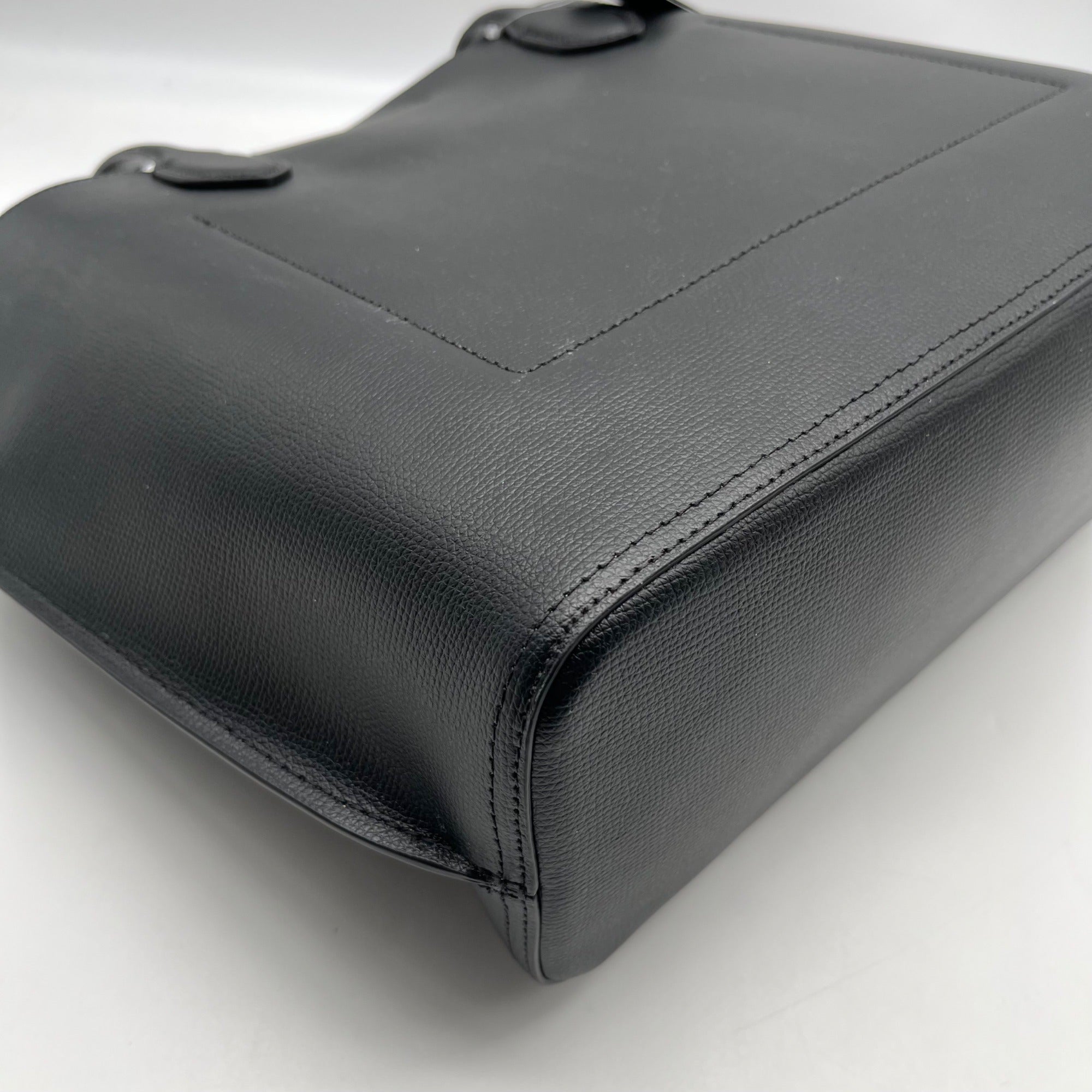 Kate Spade Black Crossgrain Leather Suite Work Tote Bag